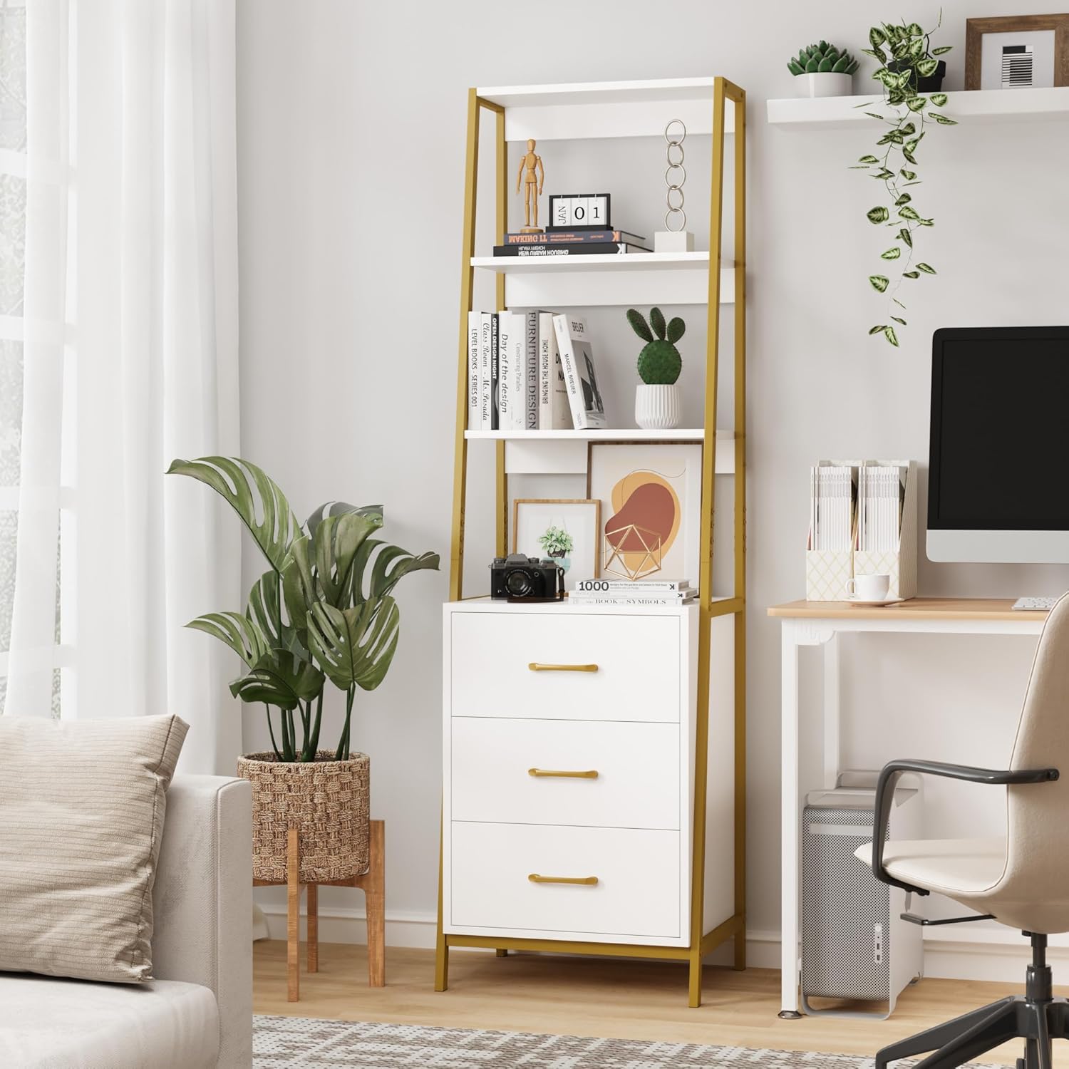 Bookshelf with 3 Drawers