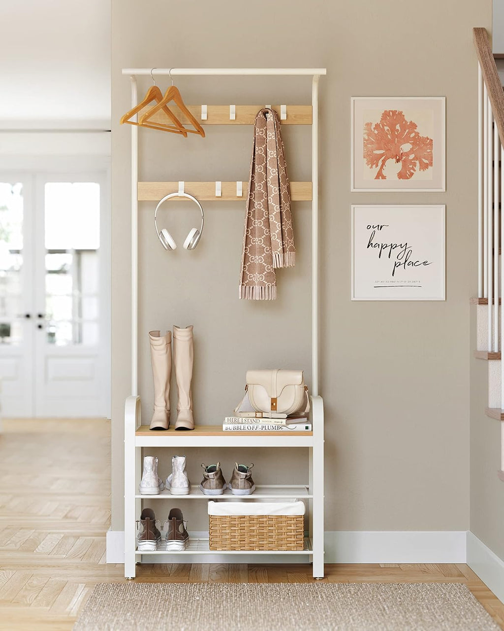 VASAGLE Coat Rack HSR40W