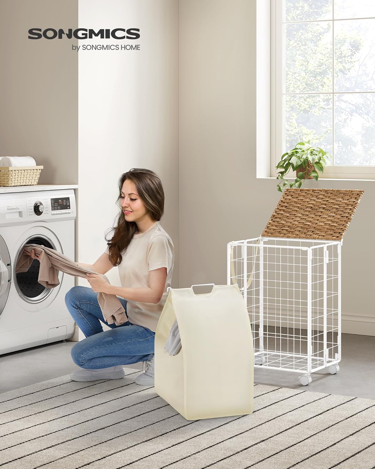 Songmics Laundry Basket LCB290N01