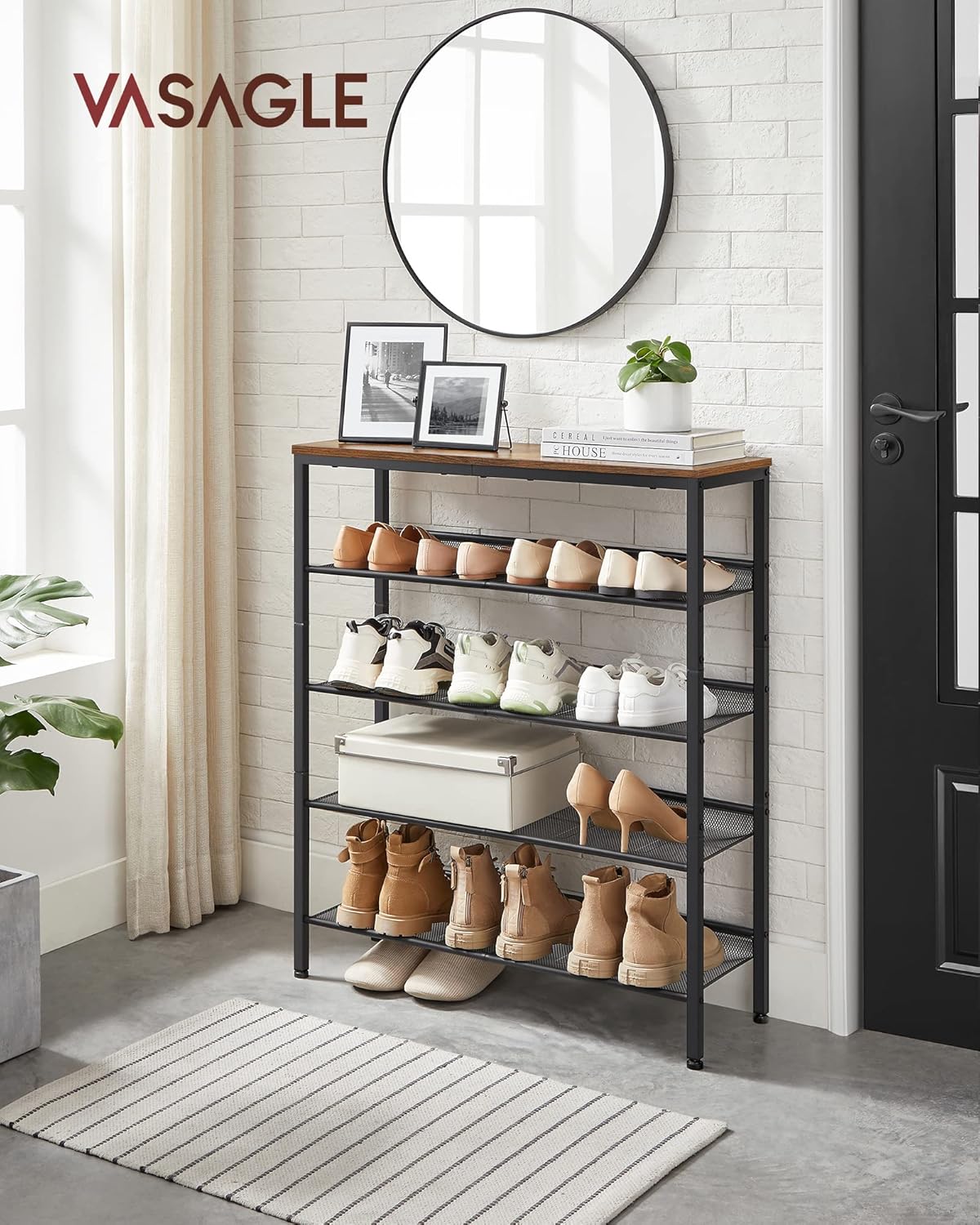 VASAGLE Shoe Rack LBS038B01
