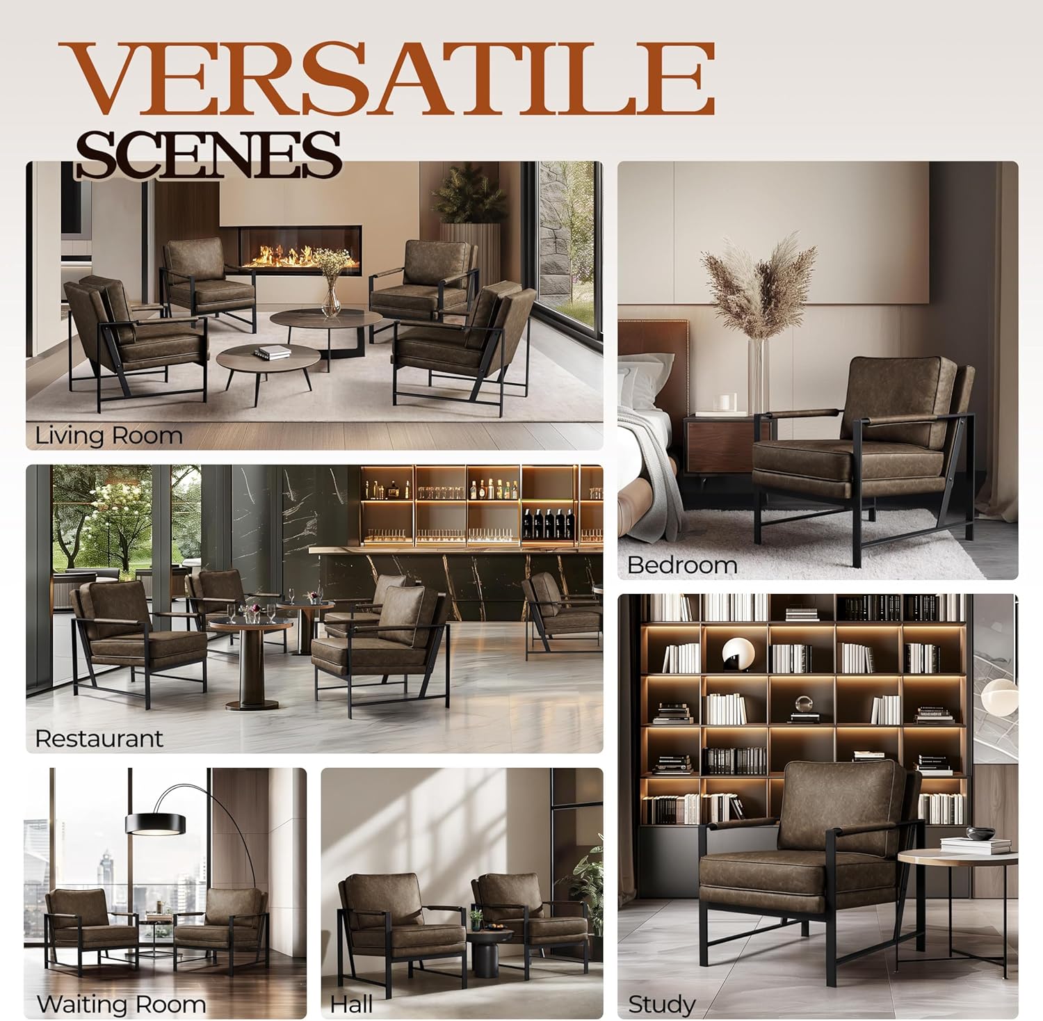 Yaheetech PU Leather Armchair