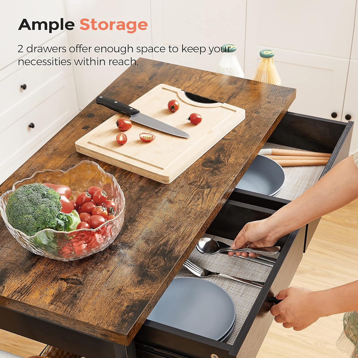 VASAGLE Kitchen Cart KKI003B01