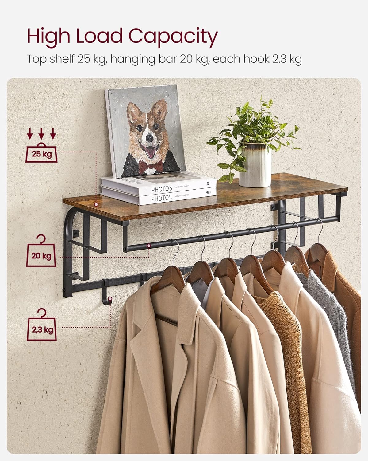 VASAGLE Coat Rack LCR102B01