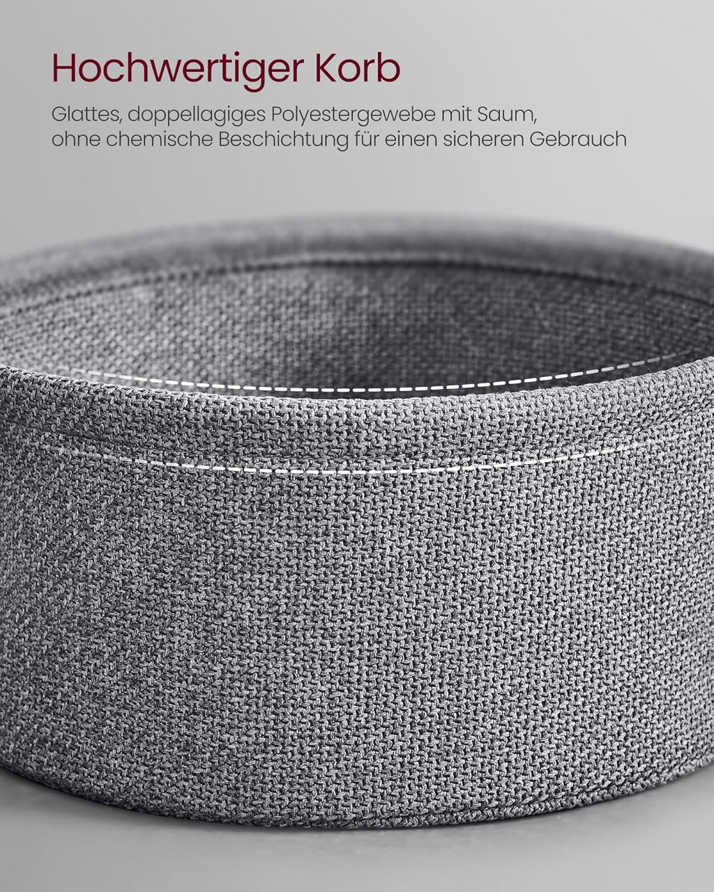 VASAGLE Round Coffee Table LCT244B56