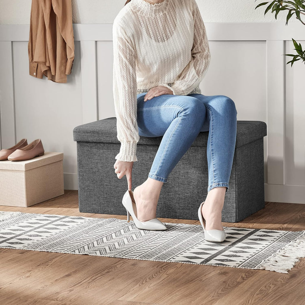 SONGMICS Bench with Storage Space LSF46GYZ