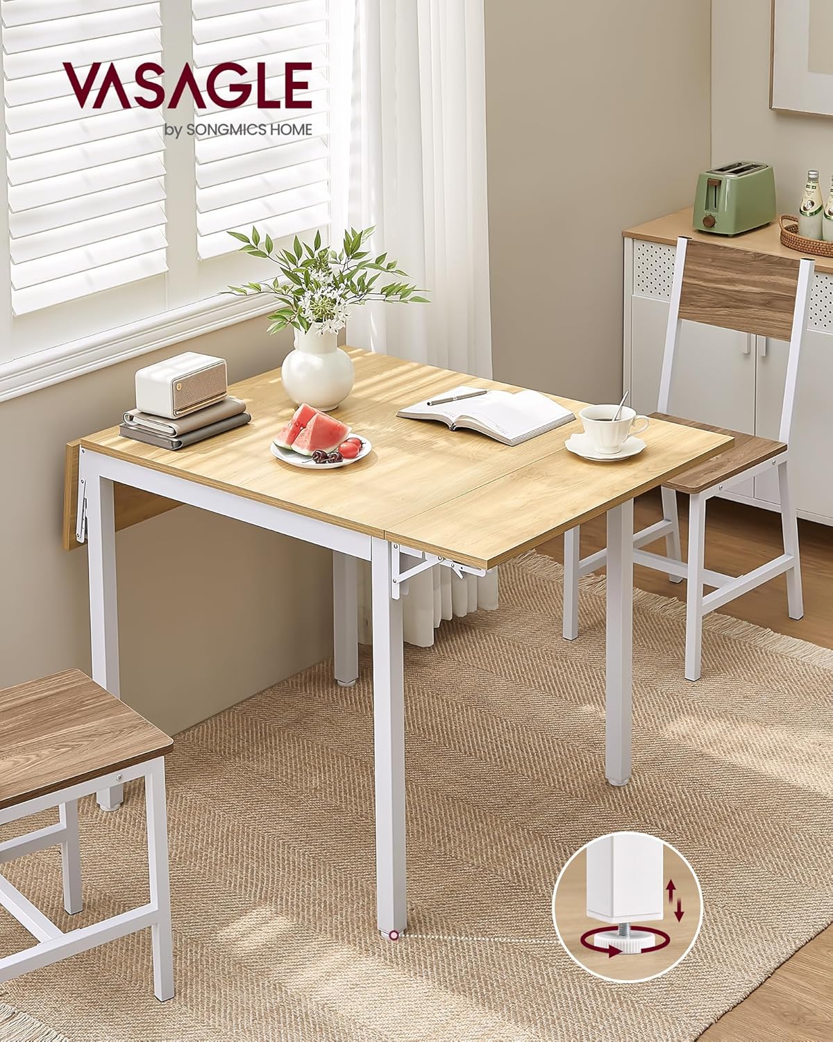 VASAGLE Folding Dining Table KDT077Y01