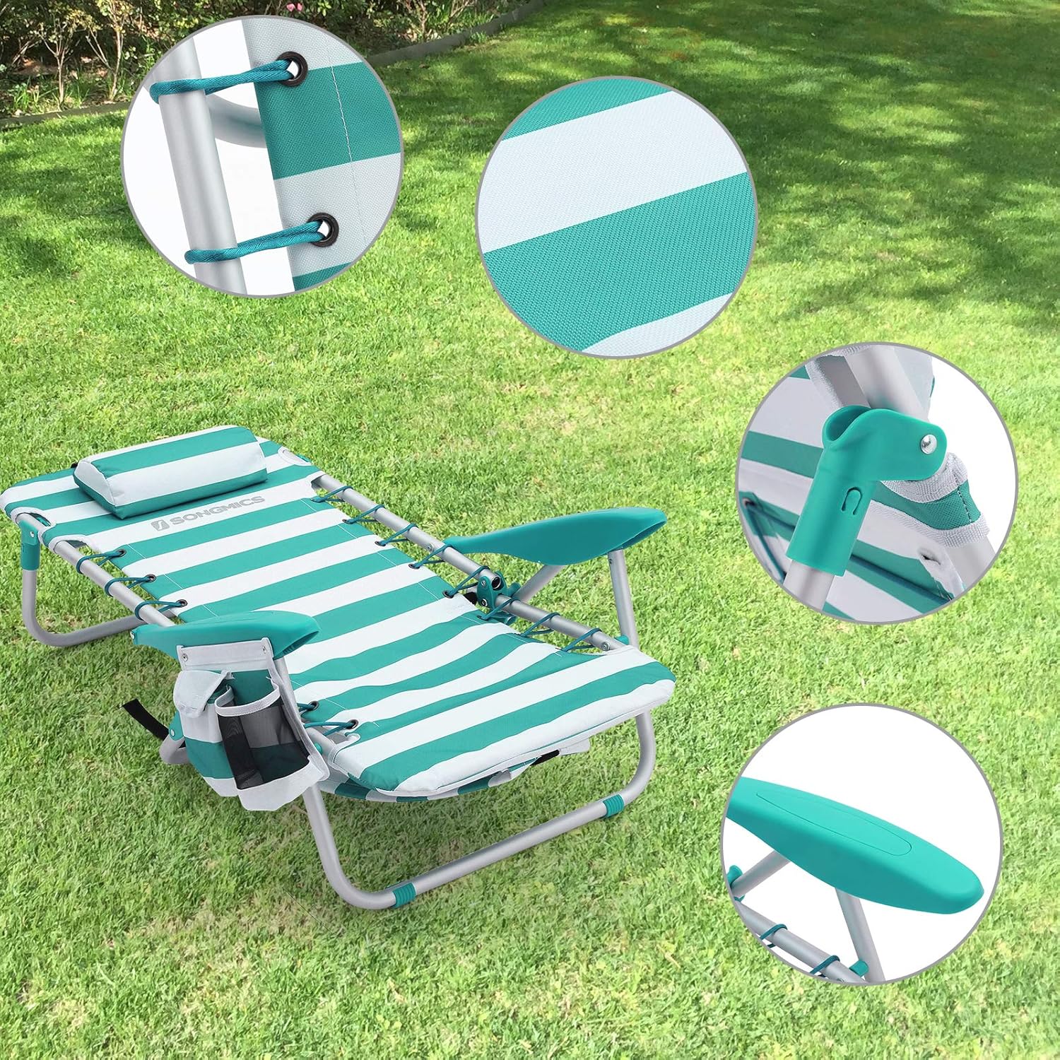 SONGMICS Beach Chair GCB62JW