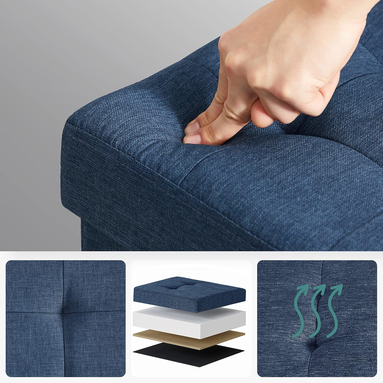 SONGMICS Foldable Storage Chest LSF14IN