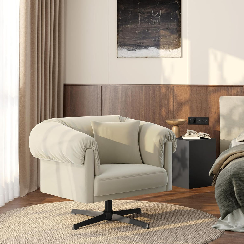 Yaheetech Armchair 360° Rotatable Lounge Chair