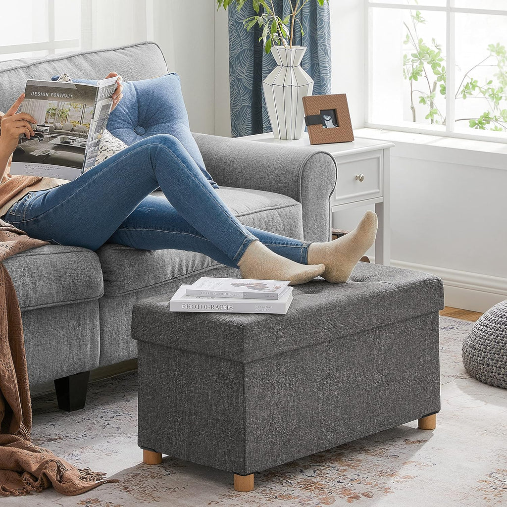 SONGMICS Stool with Footres LSF16GYZ