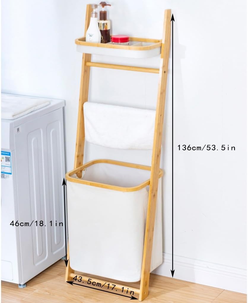 Bamboo Hanging Laundry Basket