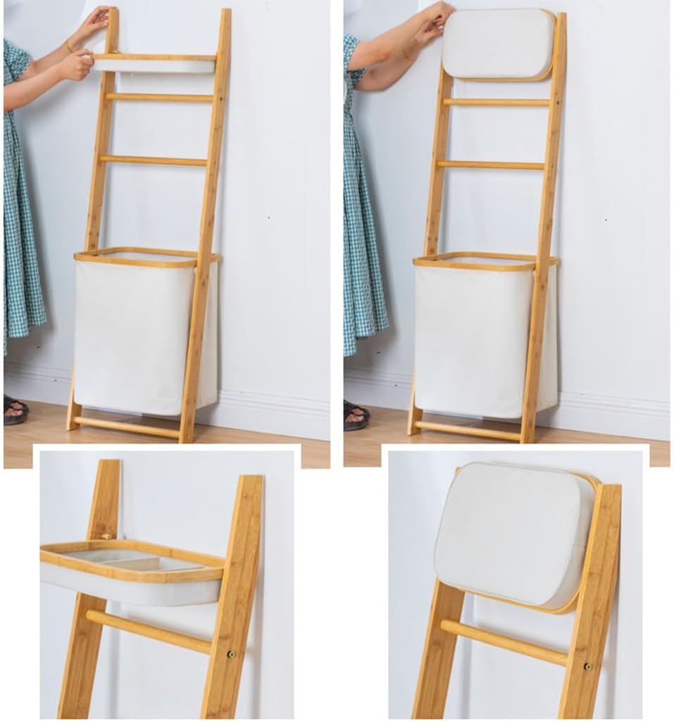 Bamboo Hanging Laundry Basket