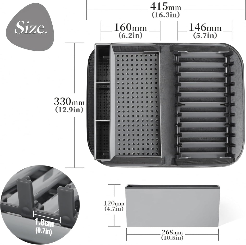 Multifunctional Folding Dish Drying Rack