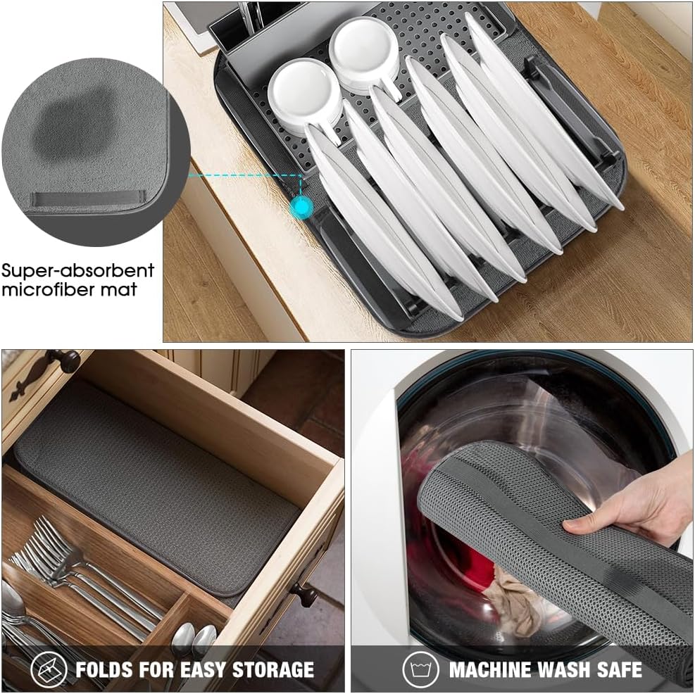 Multifunctional Folding Dish Drying Rack