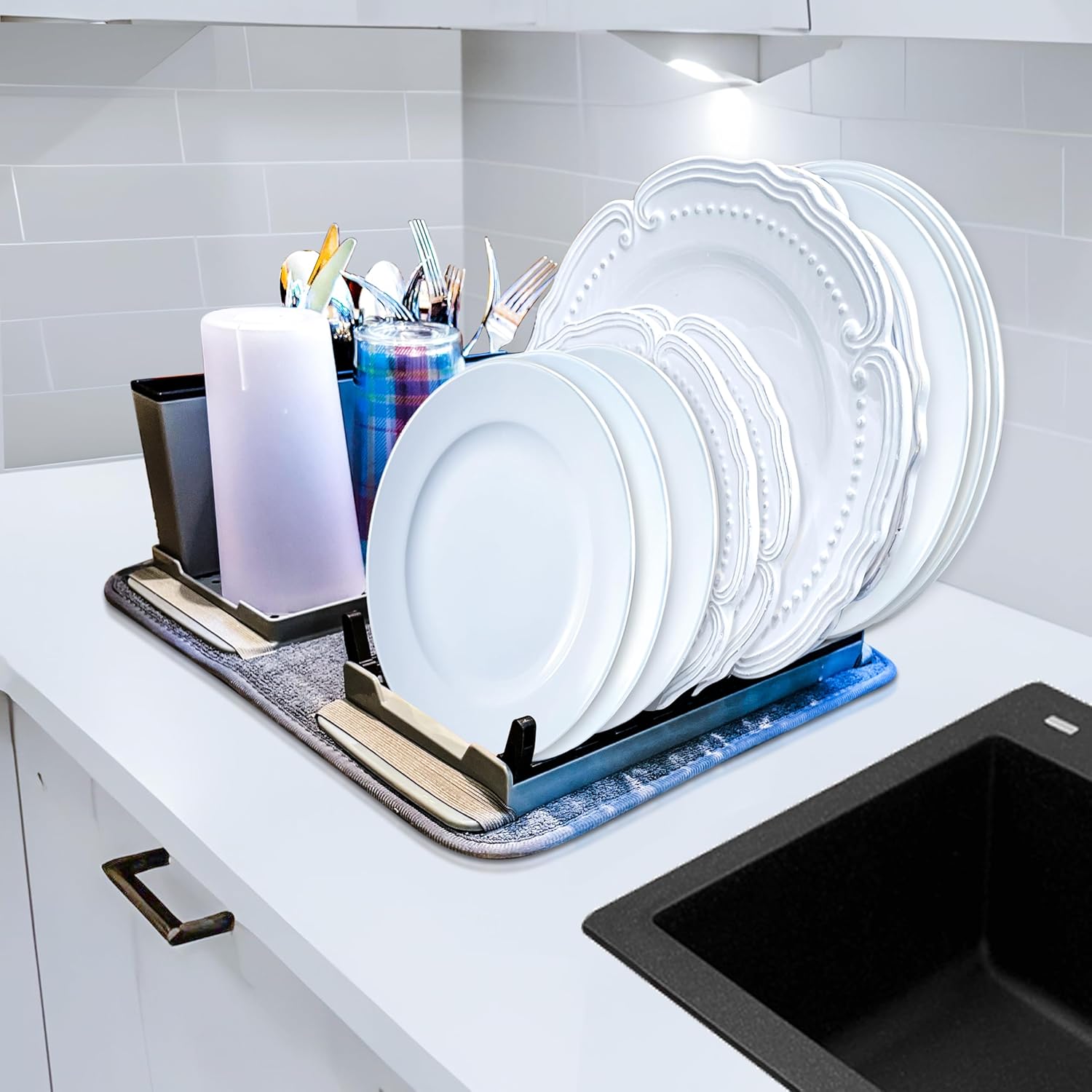 Multifunctional Folding Dish Drying Rack