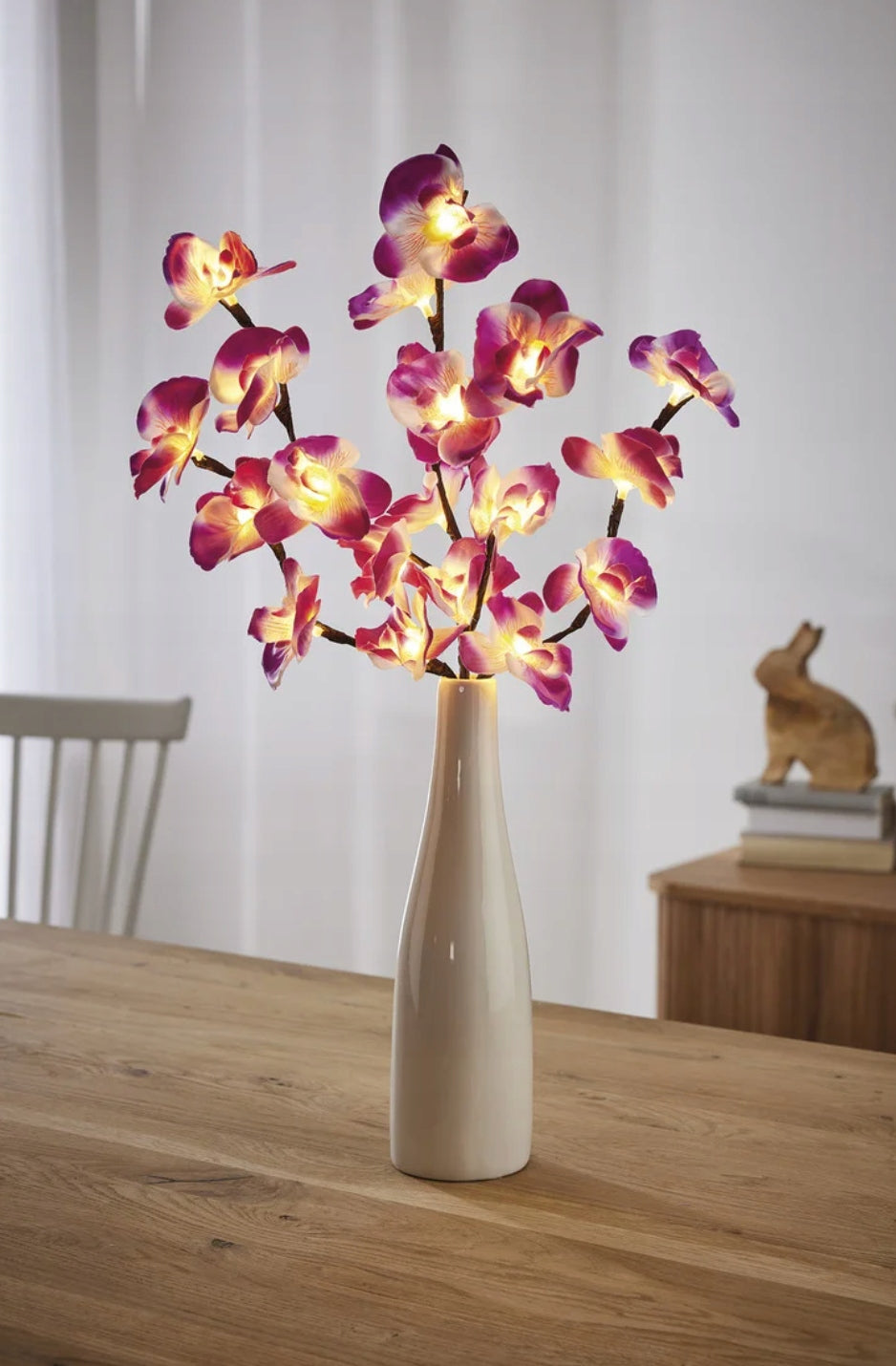 LIVARNO home Decorative LED Orchid in Ceramic Vase