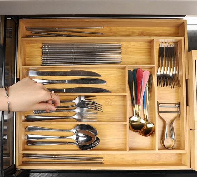 Bamboo Drawer Organizer