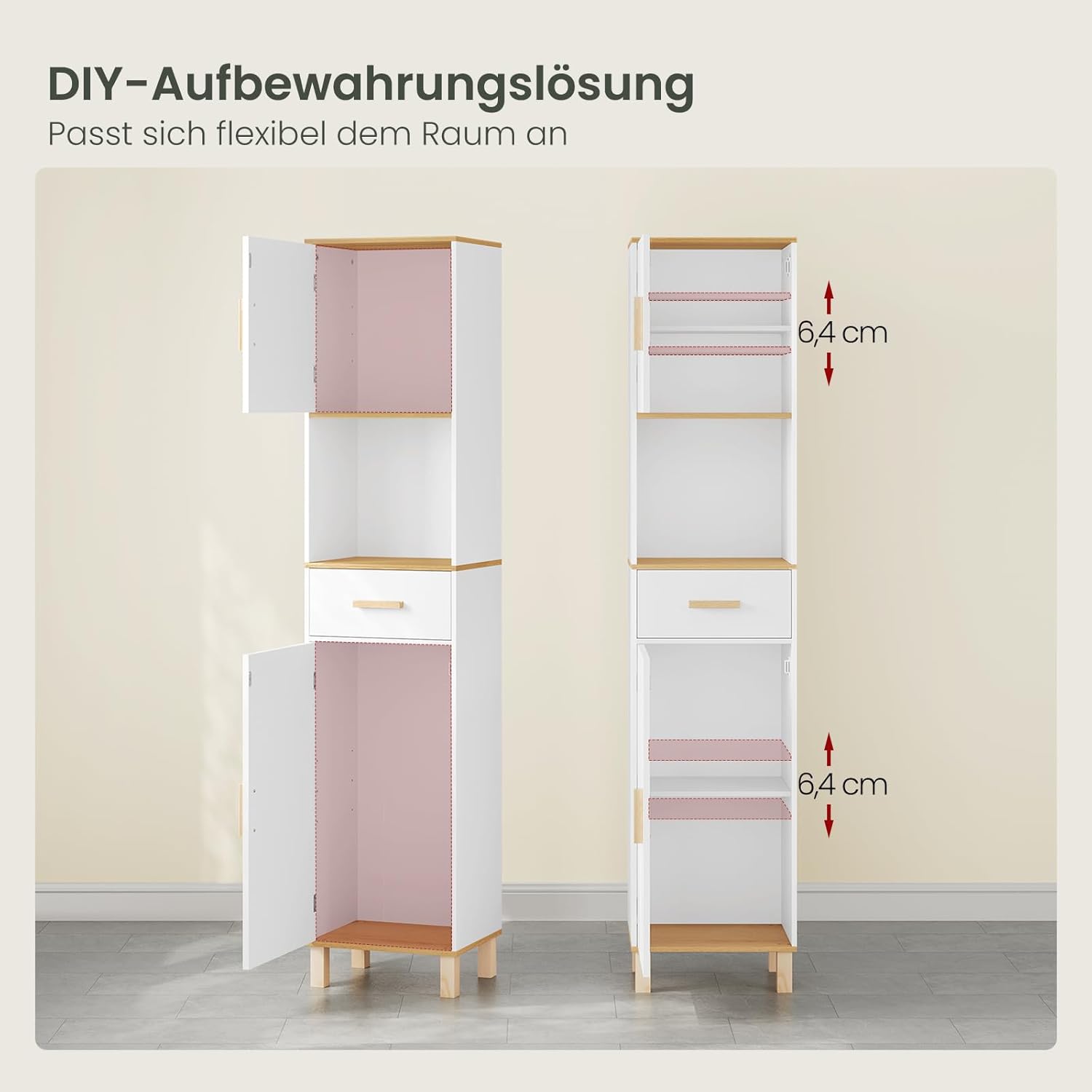 EUGAD Bathroom Cabinet
