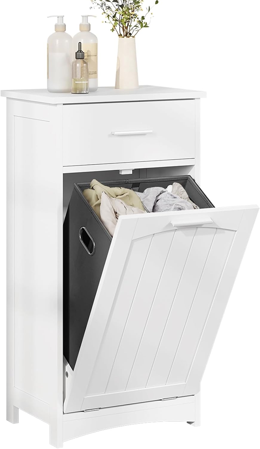 EUGAD Cabinet with Laundry Basket