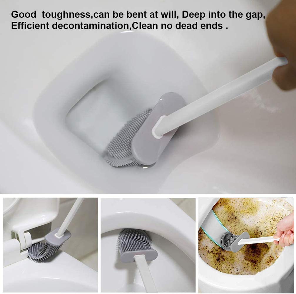 Epic Silicone Toilet Brush with Holder