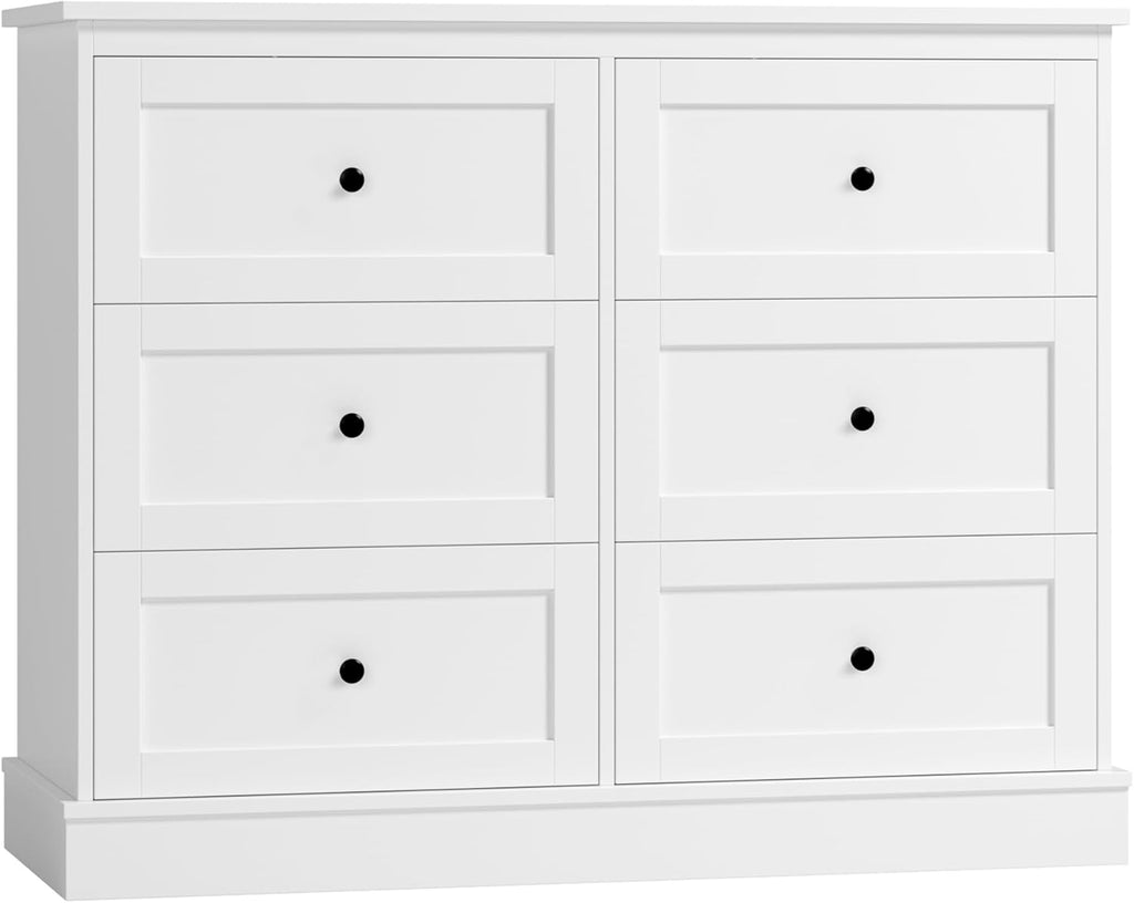 Bedroom Dresser Storage Cabinet with 6 Drawers
