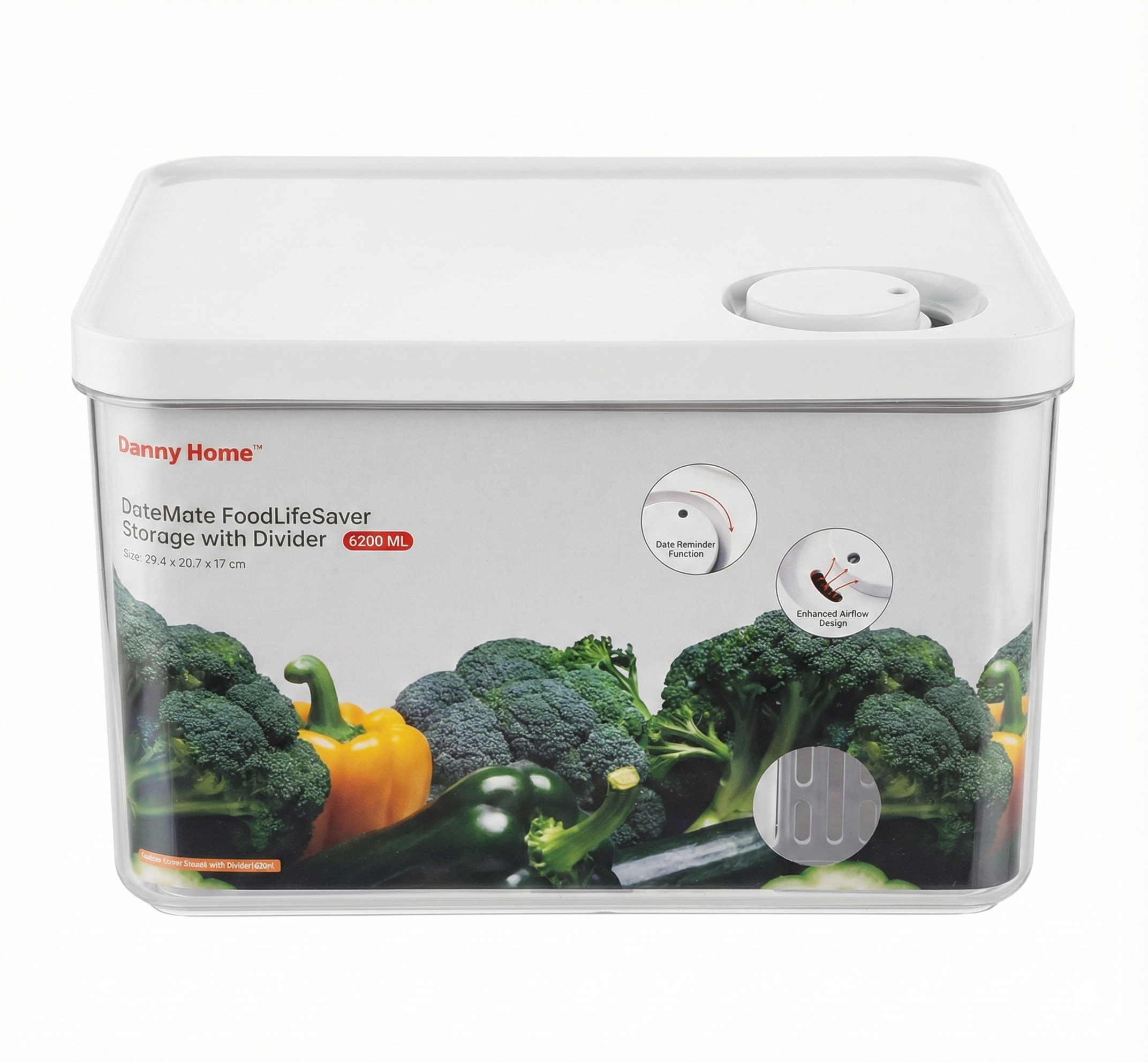 Danny Home DateMate FoodLifeSaver Storage with Divider