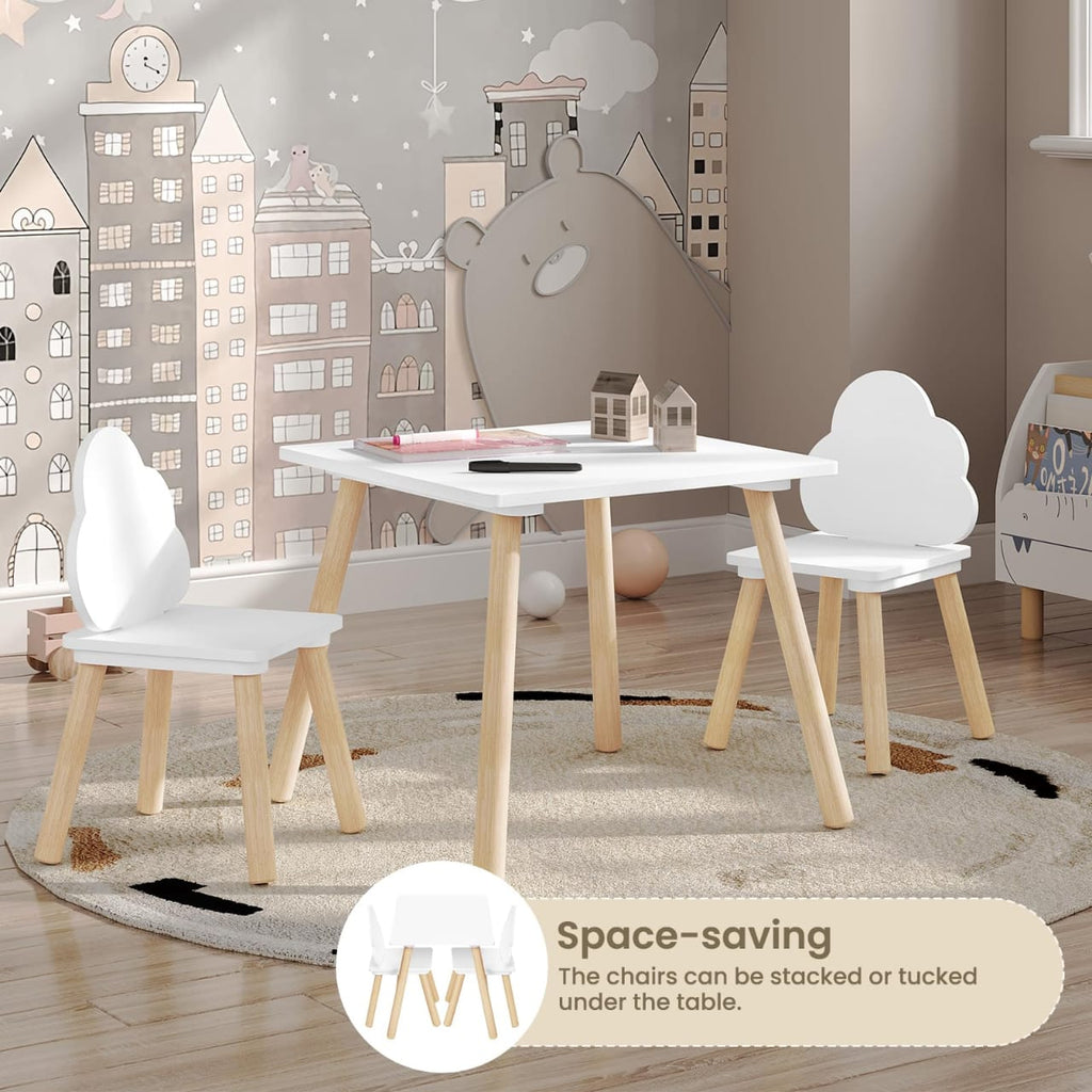 Kids Table and Chair Set, 3-Piece