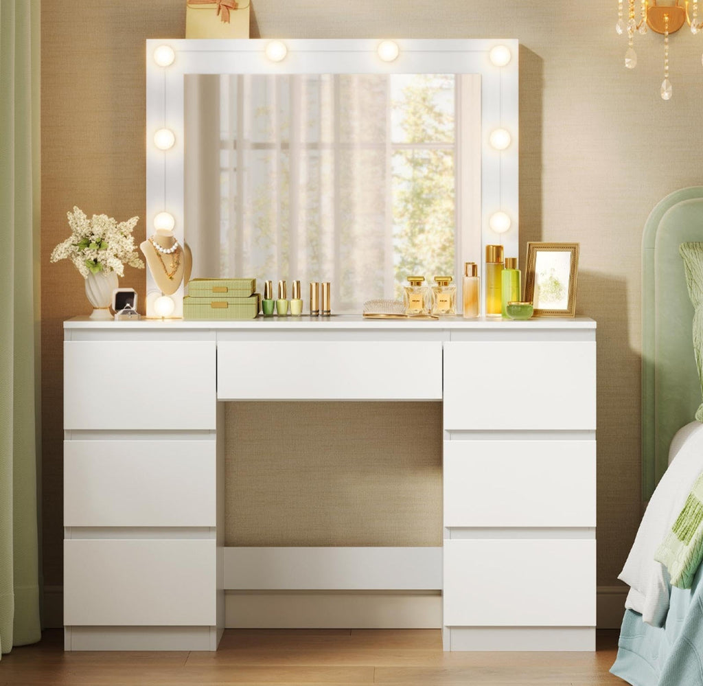 Dressing Table with LED Lights
