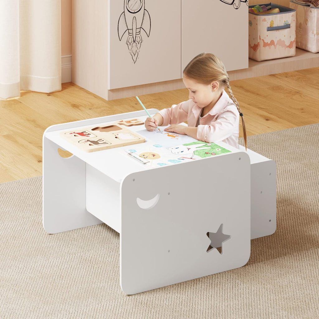 WOLTU Children's Table with 2 Chairs