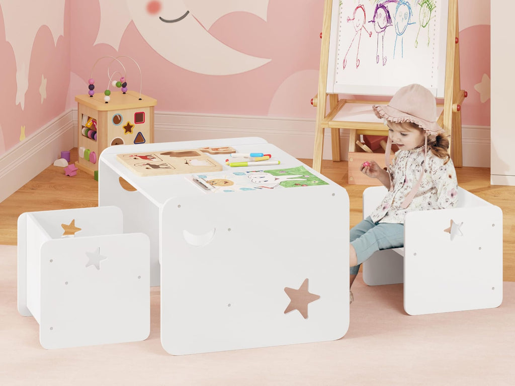 WOLTU Children's Table with 2 Chairs