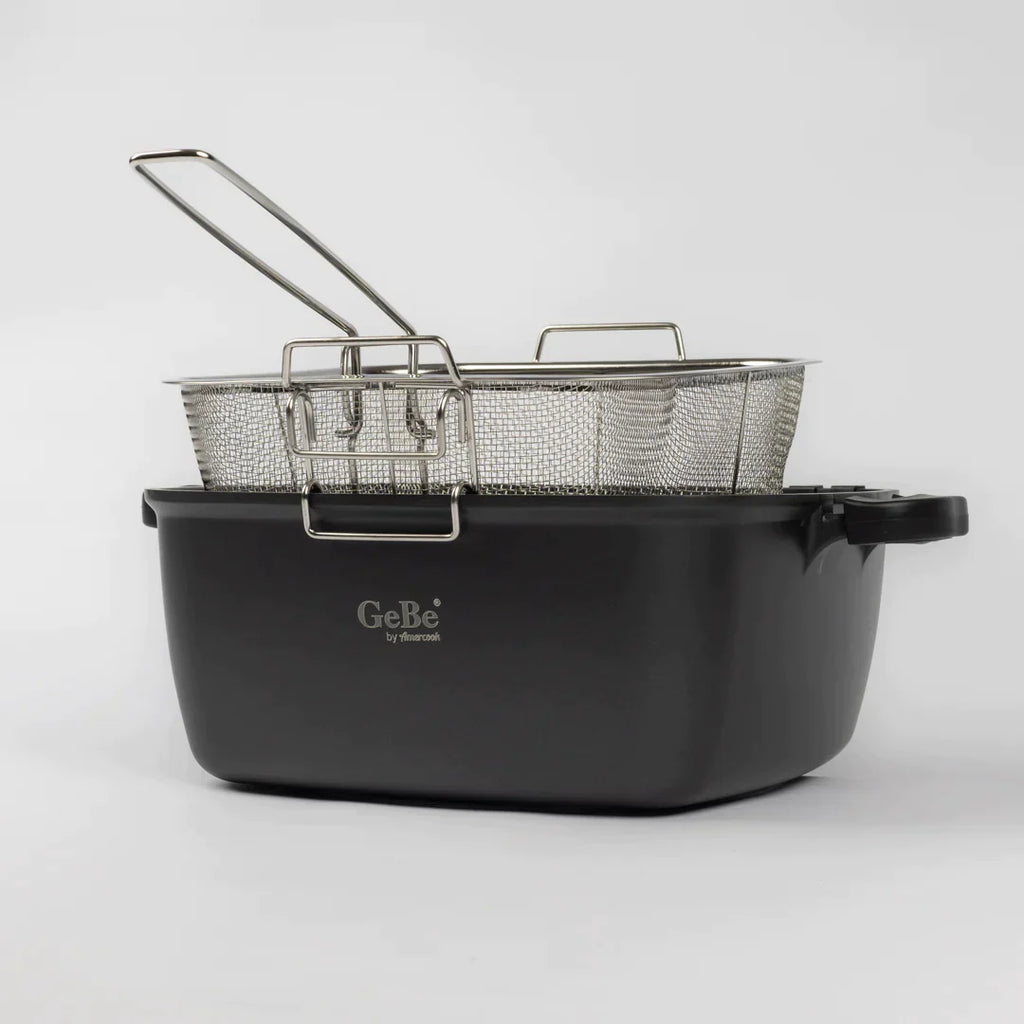 GEBE VENUS FRYER POT WLID & FRYING BASKET