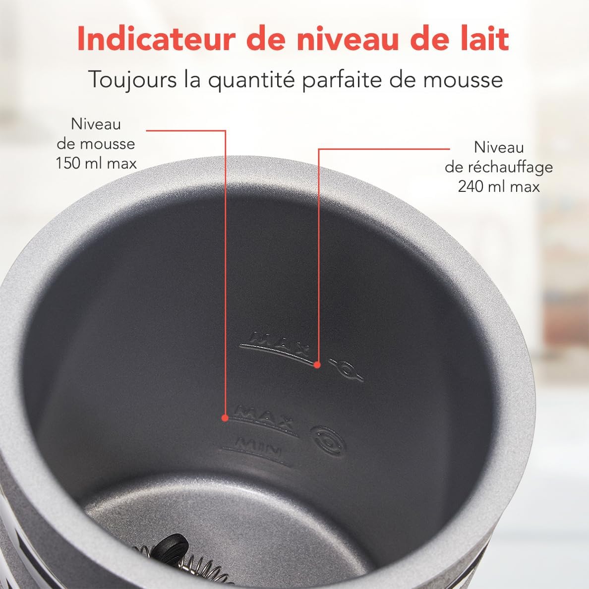 KitchenBrothers Electric Milk Frother