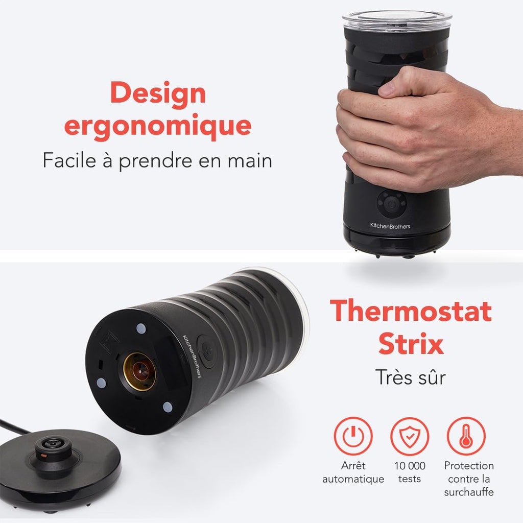 KitchenBrothers Electric Milk Frother