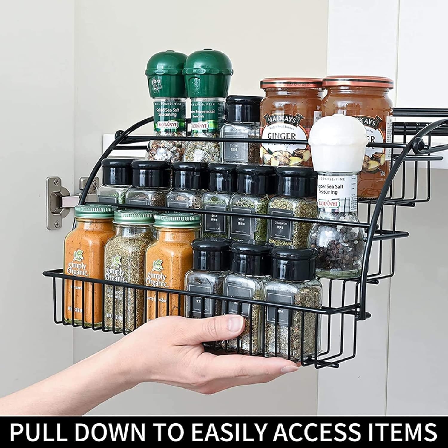 kitchen Organizer Pull Down Spice Racks