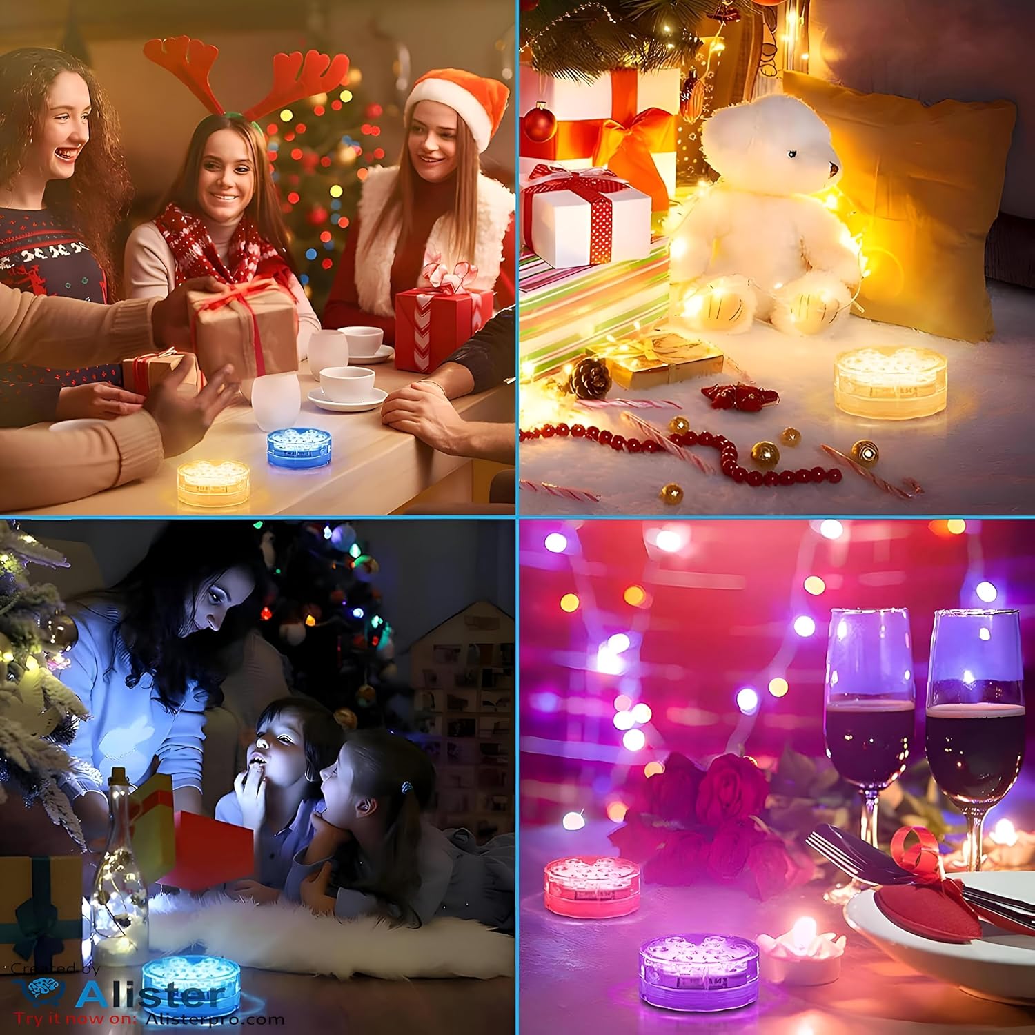 LED Underwater Lighting with Remote Control,