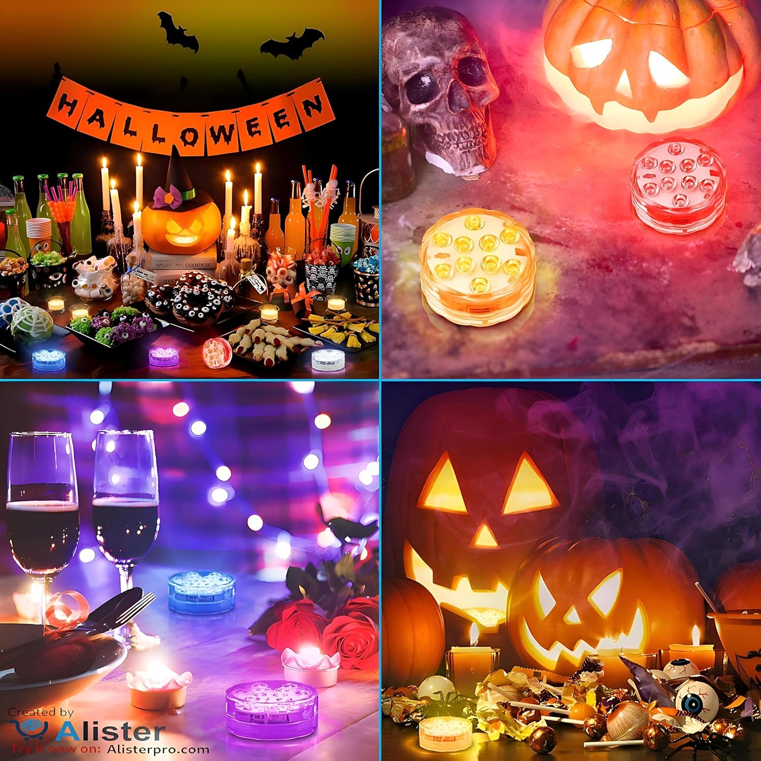 LED Underwater Lighting with Remote Control,