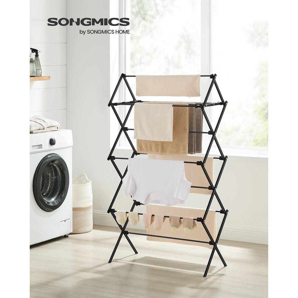 SONGMICS Foldable Clothes Drying Rack LLR770G01