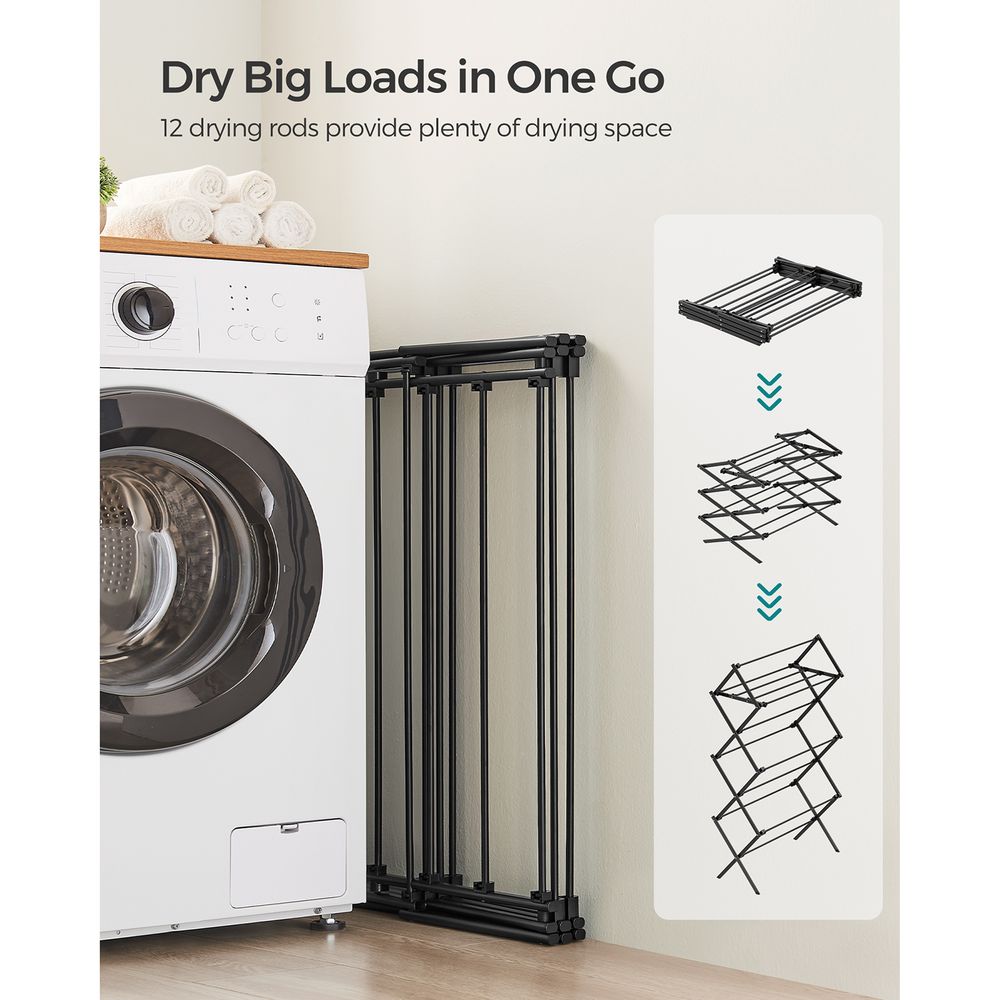 SONGMICS Foldable Clothes Drying Rack LLR770G01