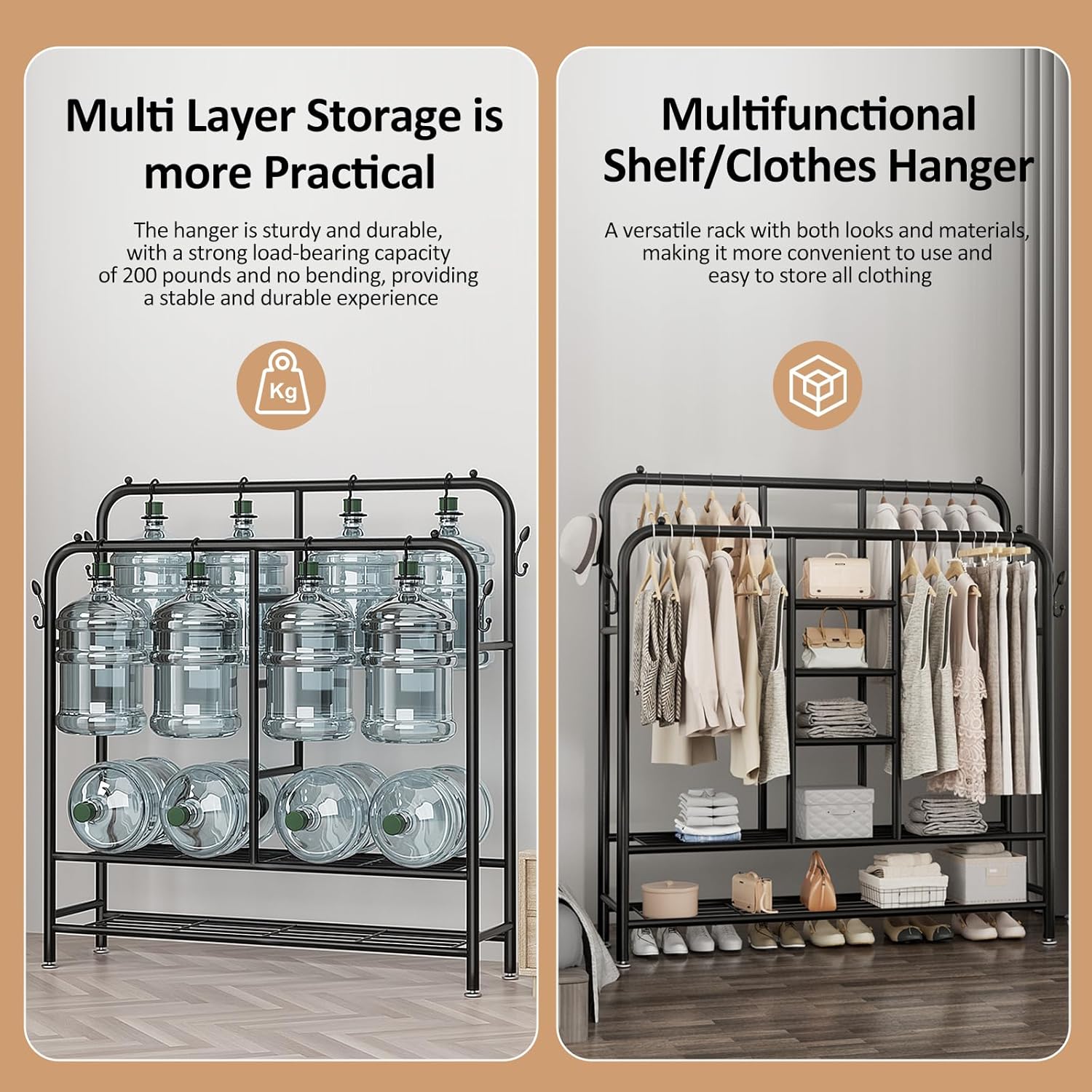 Heavy-Duty Open Wardrobe Closet