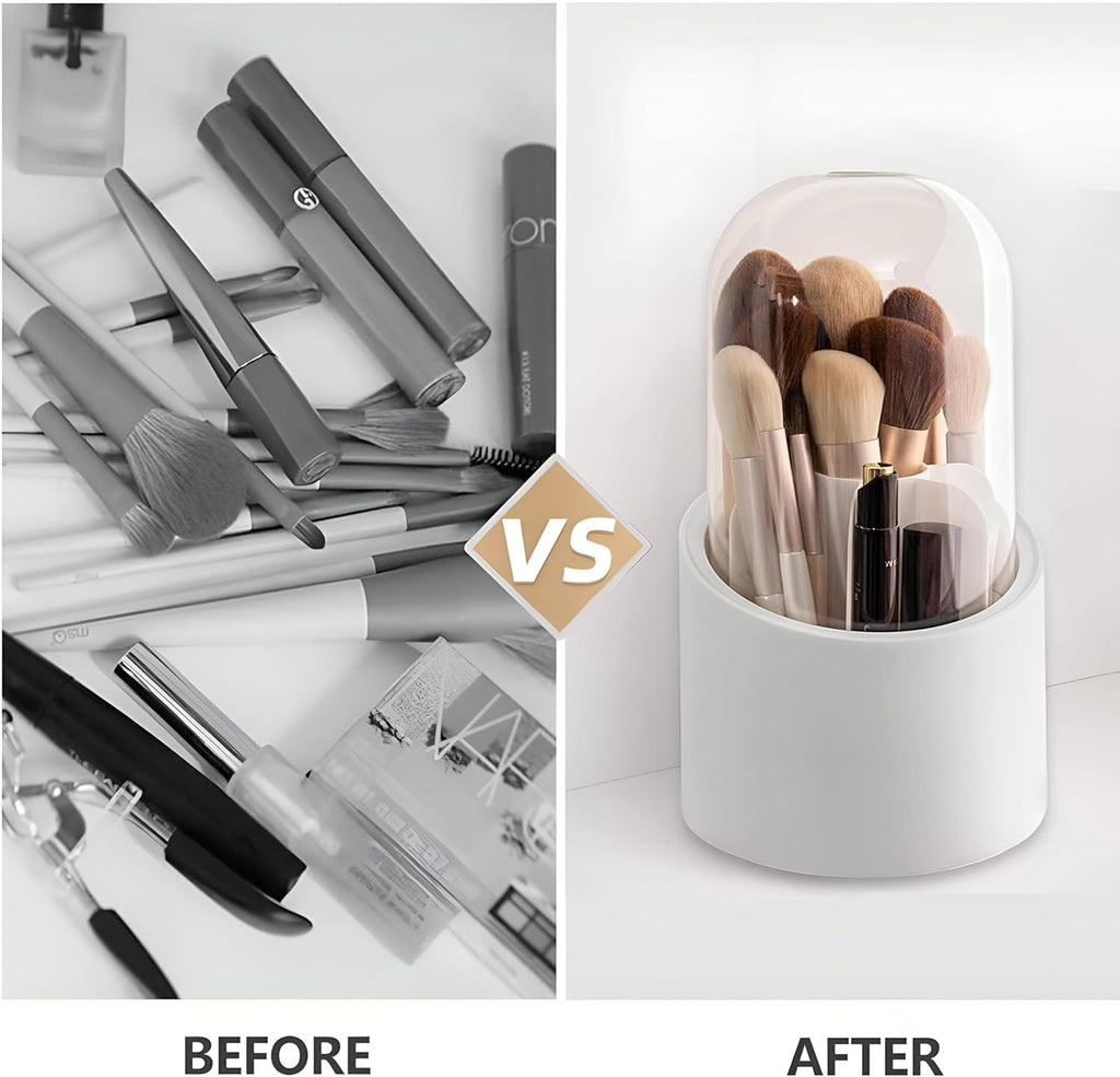 Makeup Brush Organizer with Lid