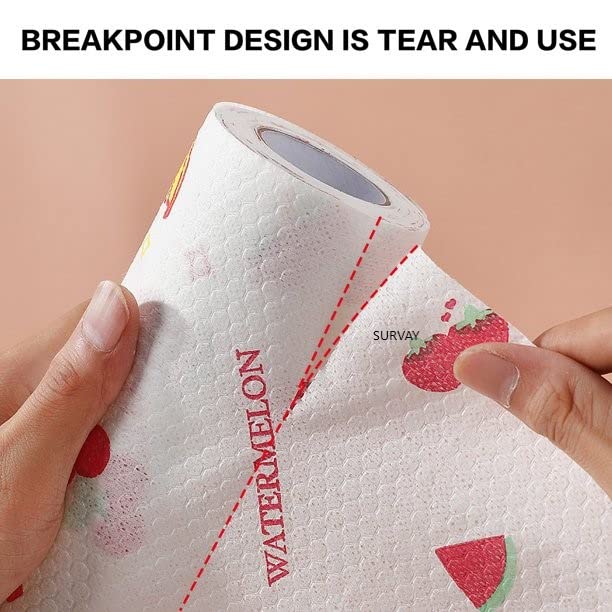 50 Sheets Roll Reusable Oil-absorbing Lazy Rag