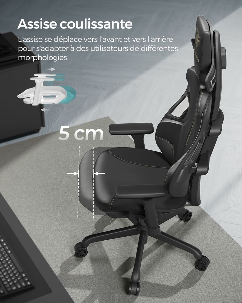 SONGMICS Adjustable Gaming Chair