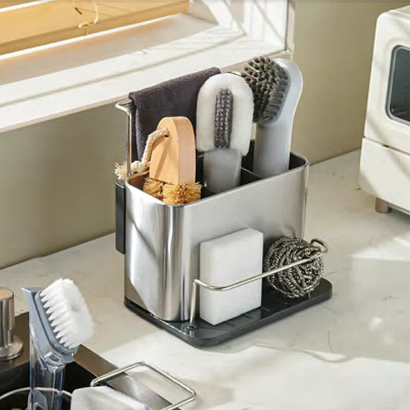 Stainless Steel Sink Caddy & Organizer Rack