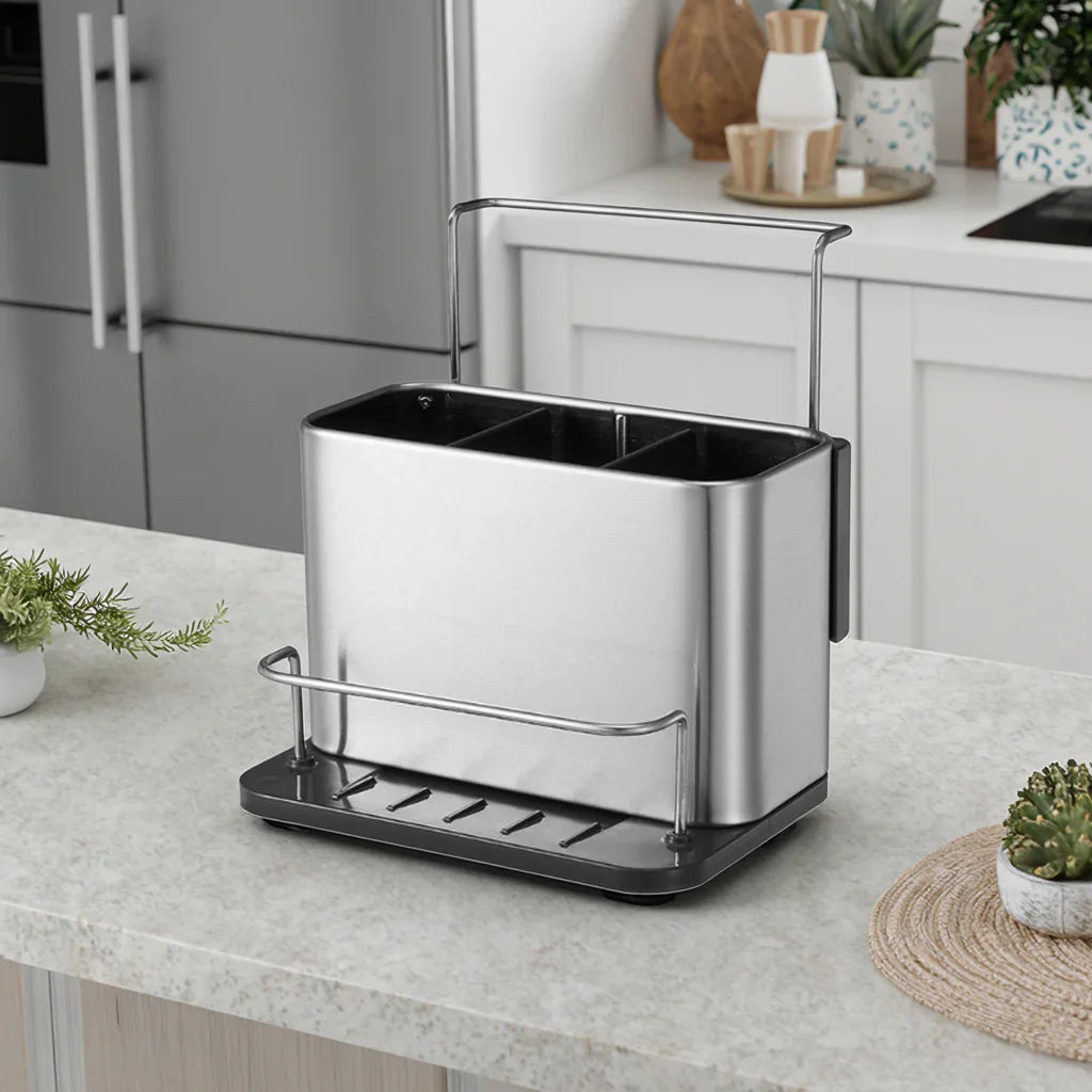 Stainless Steel Sink Caddy & Organizer Rack