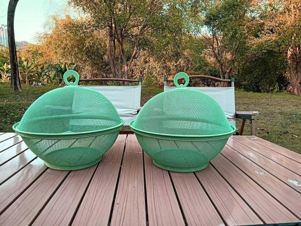 Set of 2 Fruit Basket with Lid