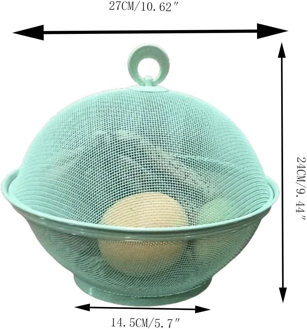 Set of 2 Fruit Basket with Lid