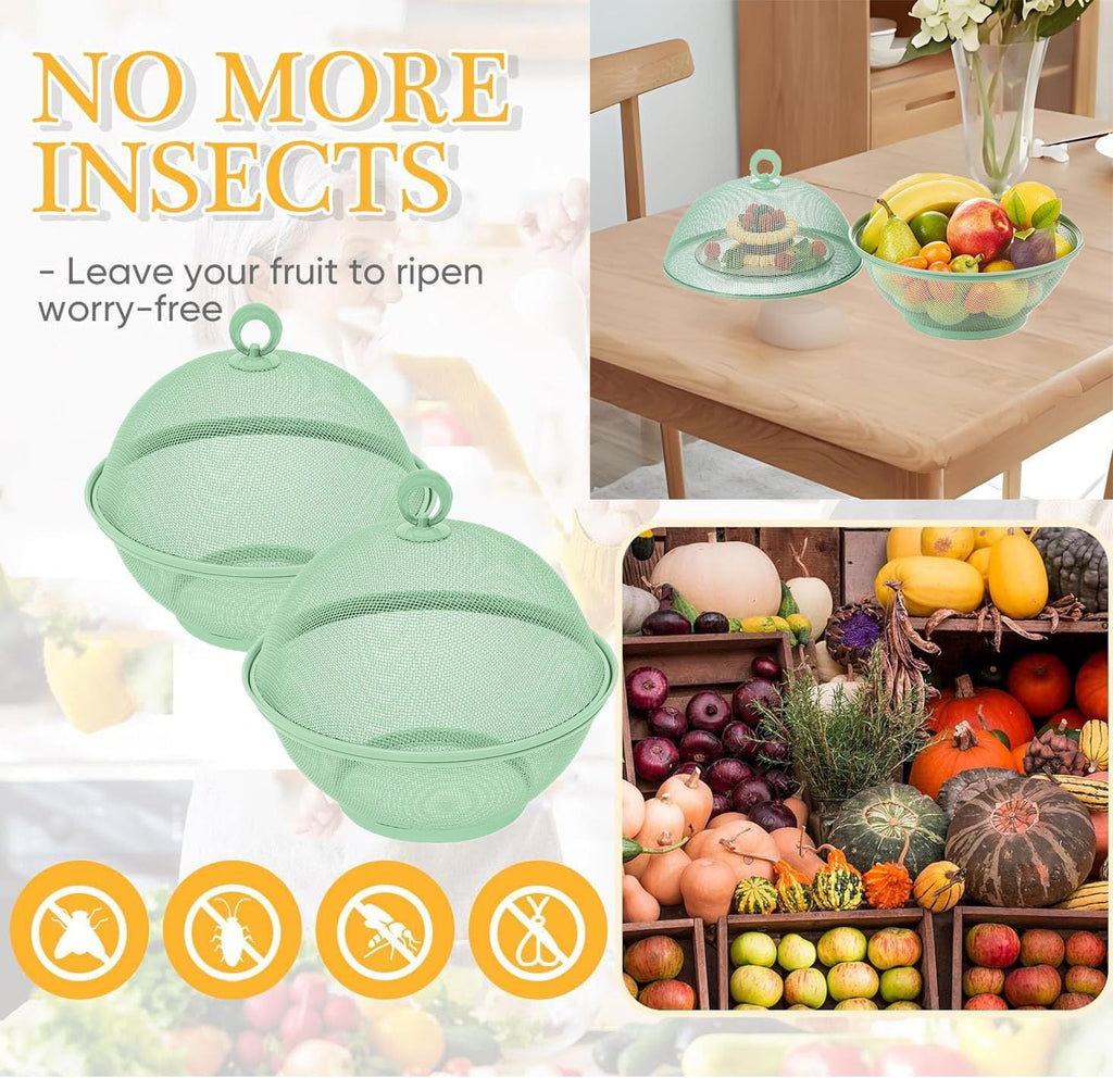 Set of 2 Fruit Basket with Lid