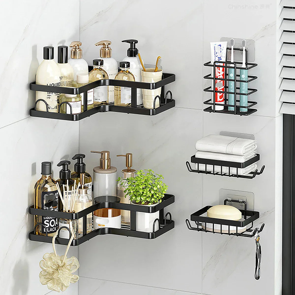 Set of 5 Shower Organizer
