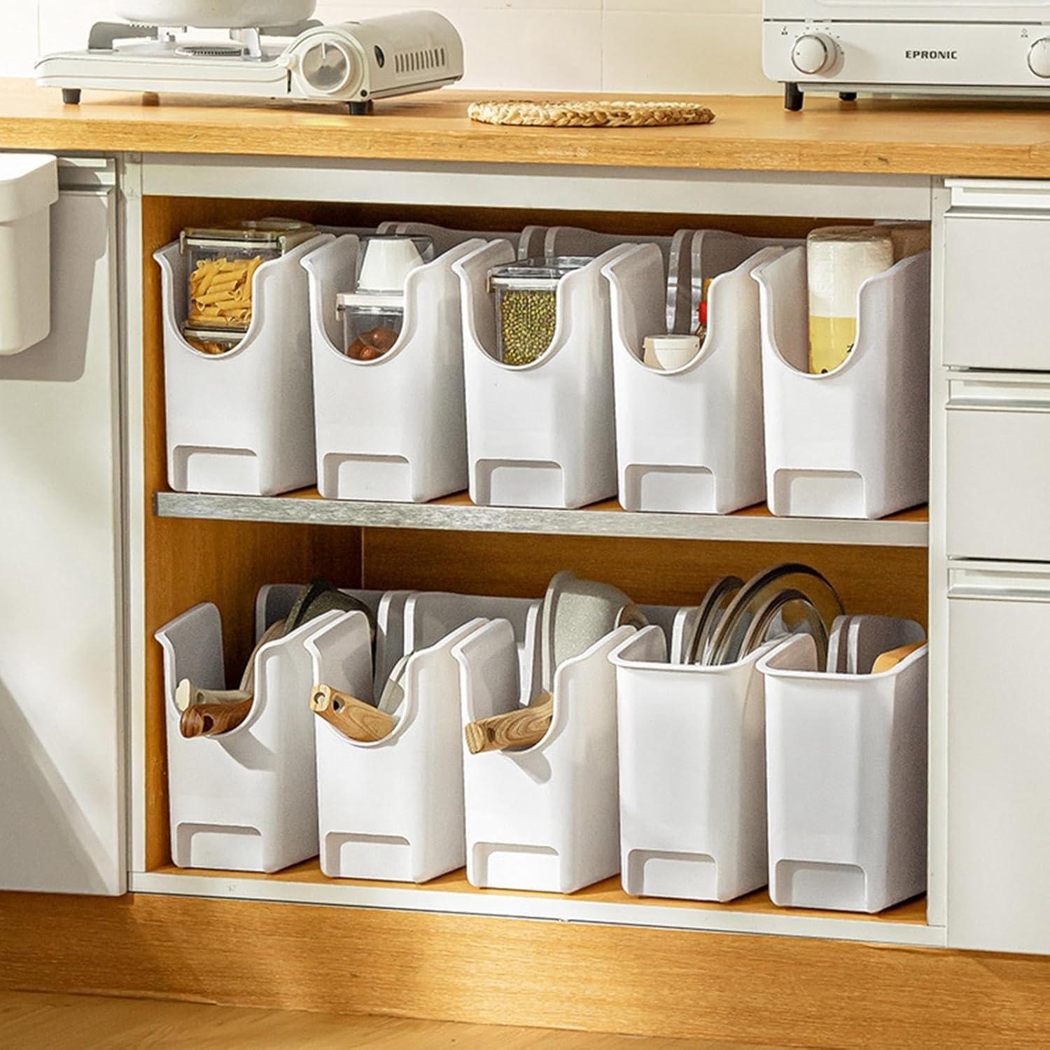 Pot Lid Organizer Rack