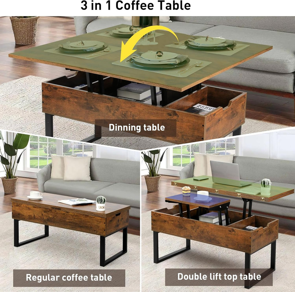 SMOOL 3 in 1 Multi-Function Top Coffee Table